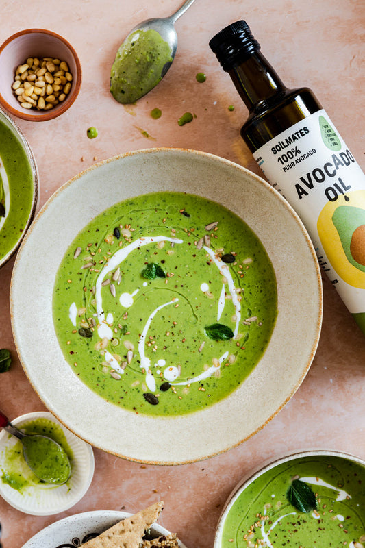 Mmm... Here is the delicious Soilmates Green Pea Soup recipe!