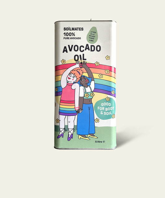 Avocado olie blik van 5 liter - Love is Love! Speciale Editie