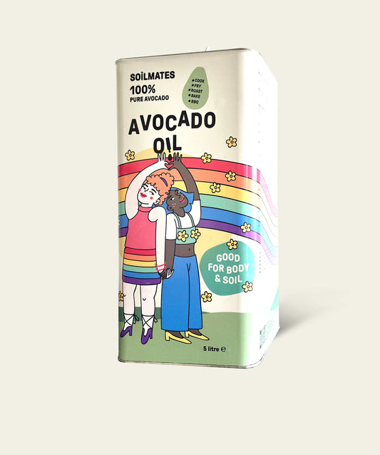 Avocado olie blik van 5 liter - Love is Love! Speciale Editie