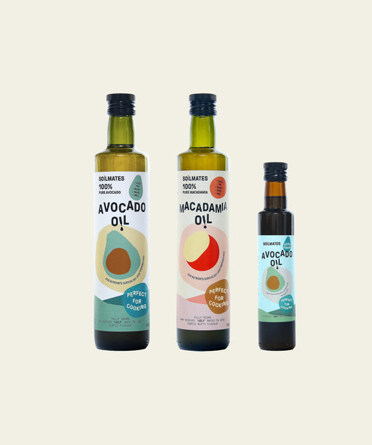 Trio d'huiles Avo + Macadamia + Extra Vierge